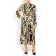 MARINA RINALDI PURE SILK PAISLEY SHIRT DRESS