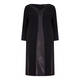 MARINA RINALDI V-NECK DRESS BLACK