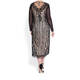 MARINA RINALDI LACE SEQUIN GOWN WITH BLACK AND NUDE SLIP OPTIONS