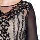 MARINA RINALDI LACE SEQUIN GOWN WITH BLACK AND NUDE SLIP OPTIONS