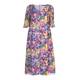 MARINA RINALDI FLORAL PRINT TEA DRESS