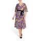 MARINA RINALDI FLORAL PRINT TEA DRESS