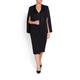 MARINA RINALDI BLACK DRESS WITH OPTIONAL SLEEVES