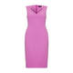MARINA RINALDI V-NECK SHIFT DRESS OPTIONAL SLEEVE