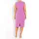 MARINA RINALDI V-NECK SHIFT DRESS OPTIONAL SLEEVE