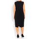 MARINA RINALDI V-NECK DRESS OPTIONAL SLEEVE BACK