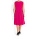 MARINA RINALDI FUCHSIA DRESS WITH OPTIONAL SLEEVES 