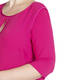 MARINA RINALDI FUCHSIA DRESS WITH OPTIONAL SLEEVES 