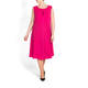 MARINA RINALDI FUCHSIA DRESS WITH OPTIONAL SLEEVES 