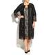 MARINA RINALDI BLACK LACE COAT