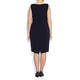 MARINA RINALDI NAVY DRESS WITH white spots and OPTIONAL SLEEVES