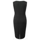 MARINA RINALDI black bodycon dress with optional sleeves