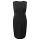 MARINA RINALDI black bodycon dress with optional sleeves