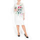 MARINA RINALDI PRINTED DRESS WITH OPTIONAL SLEEVES