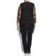 MARINA RINALDI BLACK GEOMETRIC LACE DUSTER