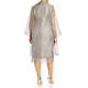 Marina Rinaldi Lurex Organza Duster Jacket Silver 