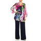 MARINA RINALDI PAINT SWIRL TUNIC MULTI COLOUR