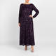 Marina Rinaldi Sequin Embellished Gown Bordeaux