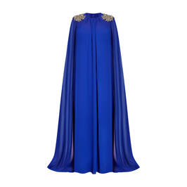 Marina Rinaldi Jewel Embellished Gown Cobalt Blue - Plus Size Collection