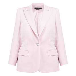 Marina Rinaldi Jewel Button Blazer Pink  - Plus Size Collection