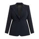 Marina Rinaldi Triacetate Blazer Jacket Navy 