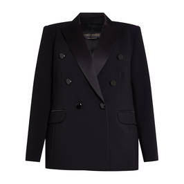 Marina Rinaldi Double Breasted Tuxedo Jacket Black - Plus Size Collection