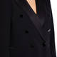 Marina Rinaldi Double Breasted Tuxedo Jacket Black