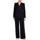 Marina Rinaldi Double Breasted Tuxedo Jacket Black