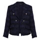 Marina Rinaldi Tweed Blazer Navy 