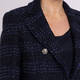 Marina Rinaldi Tweed Blazer Navy 
