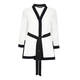 MARINA RINALDI WHITE JACKET WITH BLACK TIPPING