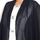 Marina Rinaldi navy chiffon JACKET