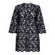 MARINA RINALDI  black lace long line JACKET