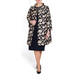 MARINA RINALDI JACQUARD DUSTER COAT INK BLUE