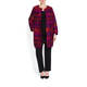 MARINA RINALDI JAQUARD GEOMETRIC DUSTER COAT