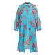 Marina Rinaldi Silk Long Shirt and Vest Twinset Turquoise 