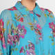 Marina Rinaldi Silk Long Shirt and Vest Twinset Turquoise 