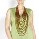 Marina Rinaldi multistrand glass bead NECKLACE