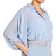 Marina Rinaldi Georgette Shirt Azure Blue