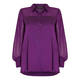 MARINA RINALDI SATIN SHIRT PURPLE