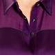 MARINA RINALDI SATIN SHIRT PURPLE