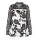 MARINA RINALDI MONOCHROME SATIN SHIRT