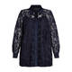 Marina Rinaldi Lace Shirt Navy