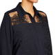 Marina Rinaldi Embroidered Shirt Navy 