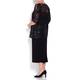 Marina Rinaldi black pencil SKIRT with vent