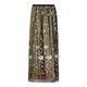 MARINA RINALDI BLACK FLORAL EMBROIDERED TULLE MAXI SKIRT