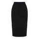 MARINA RINALDI BLACK PENCIL SKIRT WITH BACK SPLIT 