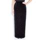 MARINA RINALDI black sequinned column SKIRT