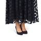 MARINA RINALDI NAVY TULLE POLKA DOT EMBROIDERED SKIRT 