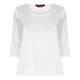 MARINA RINALDI PURE SILK SATIN TUNIC WHITE